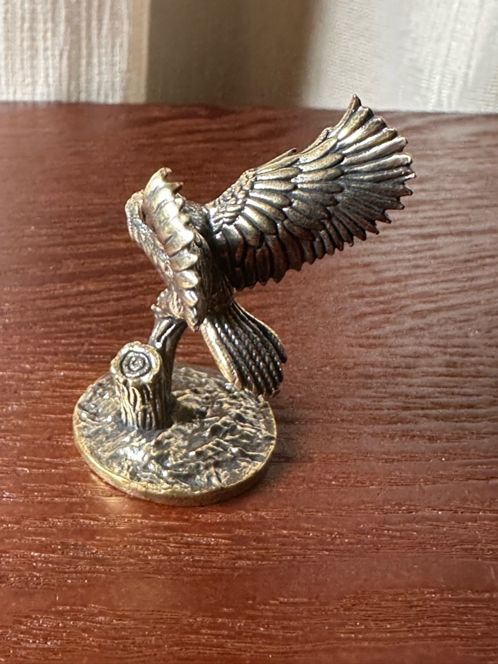 Mini Brass Owl Collectible Figurine, Vintage Style - Picture 9 of 13